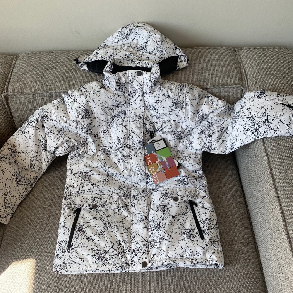 White Black Ski Jacket